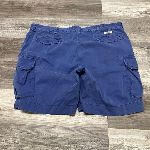 Polo Ralph Lauren Blue‎ Mens 50B Utility Pockets Outdoor Hiking Cargo Shorts EUC - Picture 2 of 10